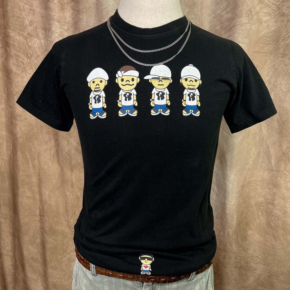 BAPE x Teriyaki Boyz T-Shirt Anime Cartoon Def Jam A Bathing Ape Rap Music Y2K
